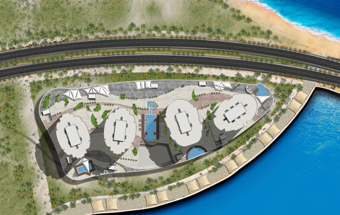 Beach Front Towers الماستر بلان