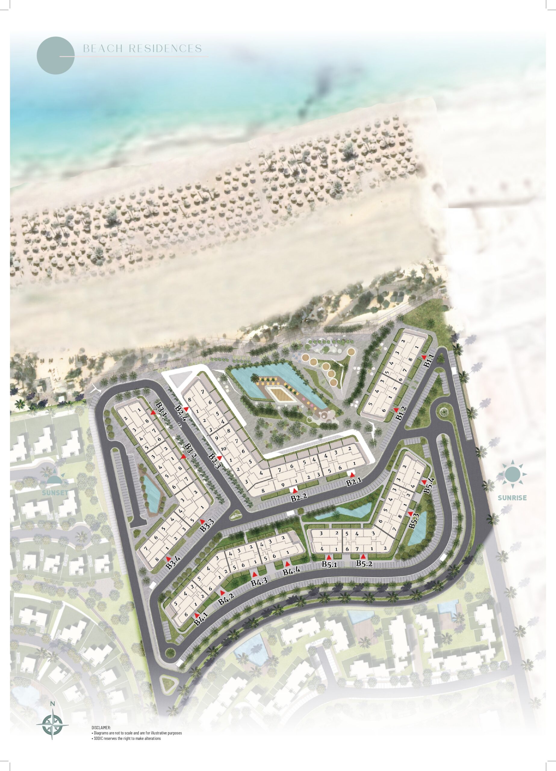 Beach Residence-June الماستر بلان