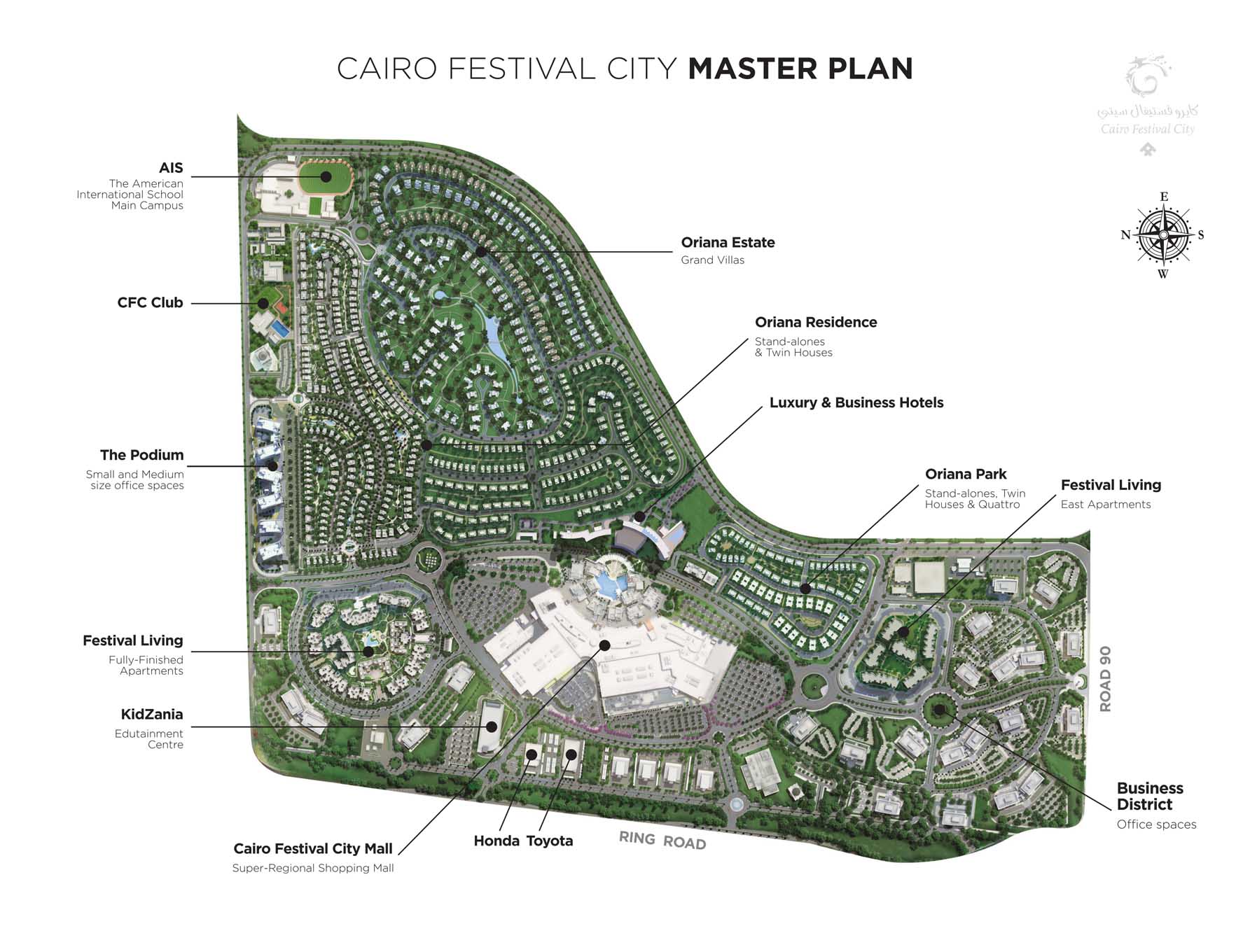 Cairo Festival City الماستر بلان