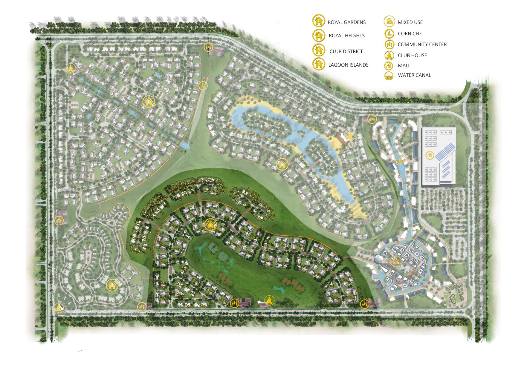 Club Park- ICity New Cairo الماستر بلان