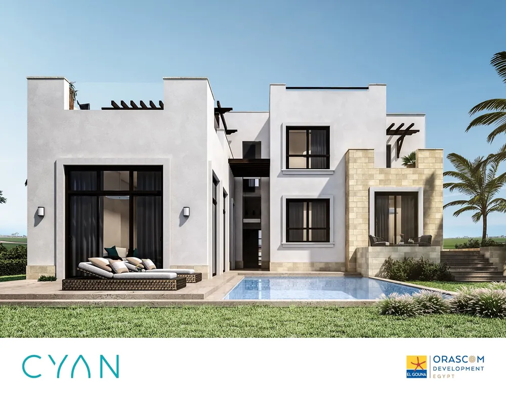 Twinhouse in Cyan