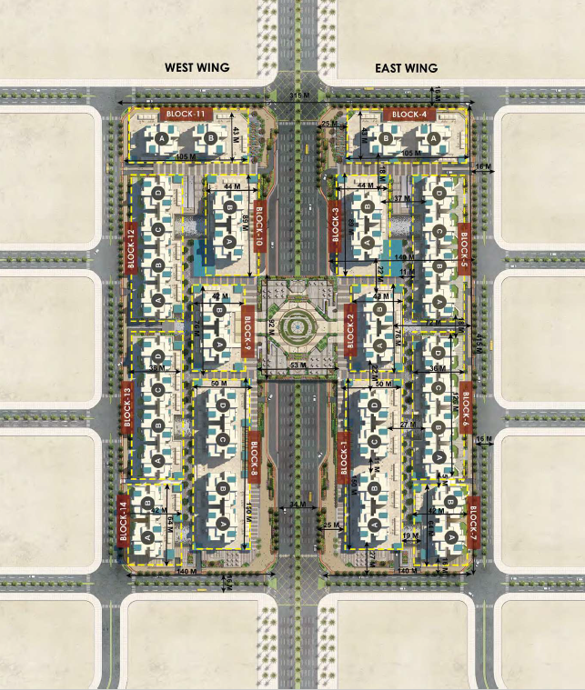 Downtown New Alamein الماستر بلان