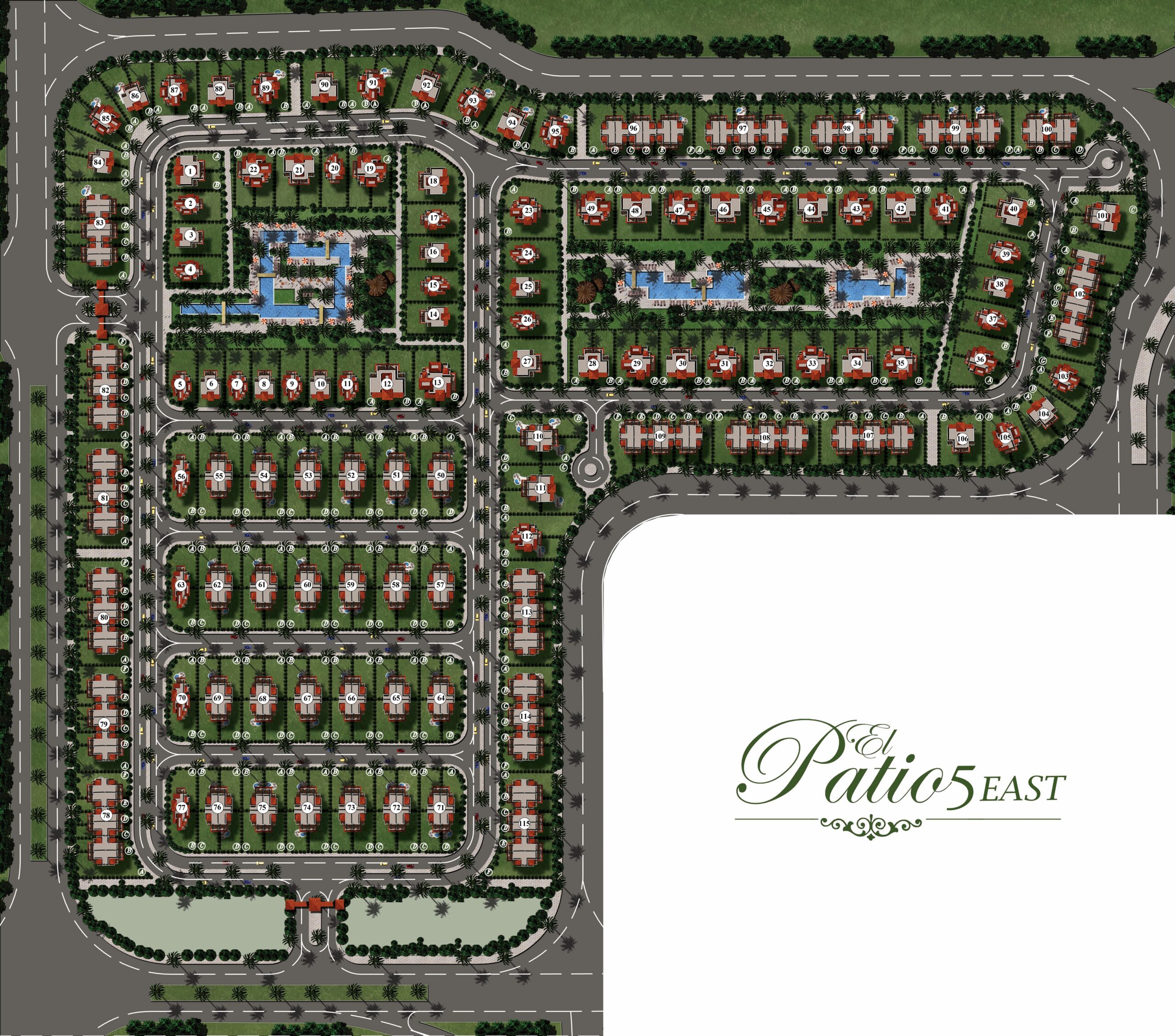 El Patio 5 East الماستر بلان