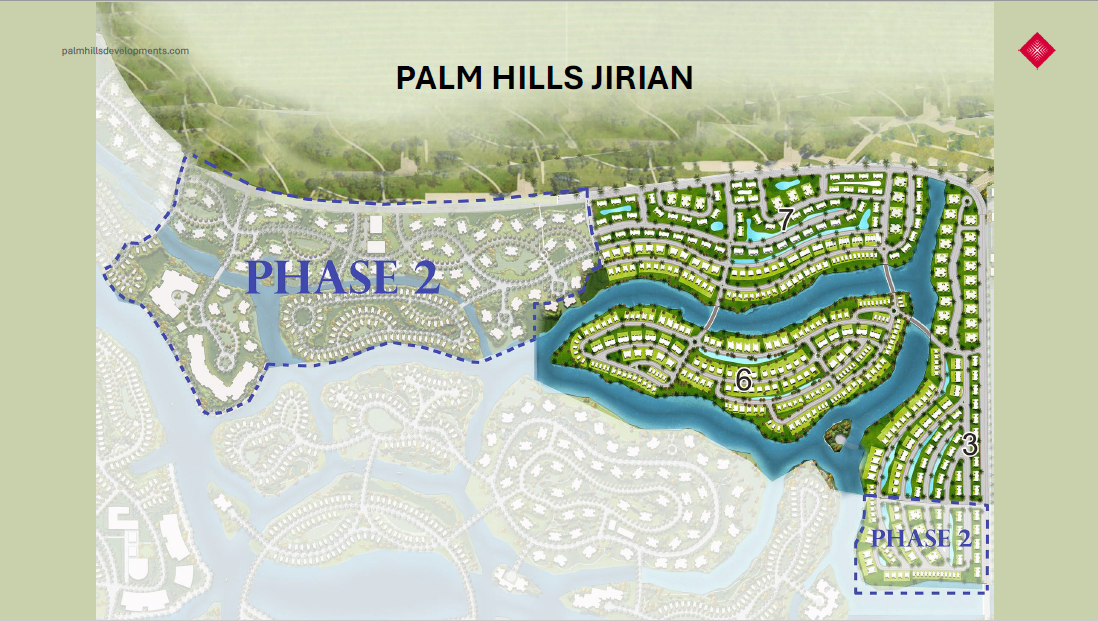 Jirian – Palm Hills الماستر بلان