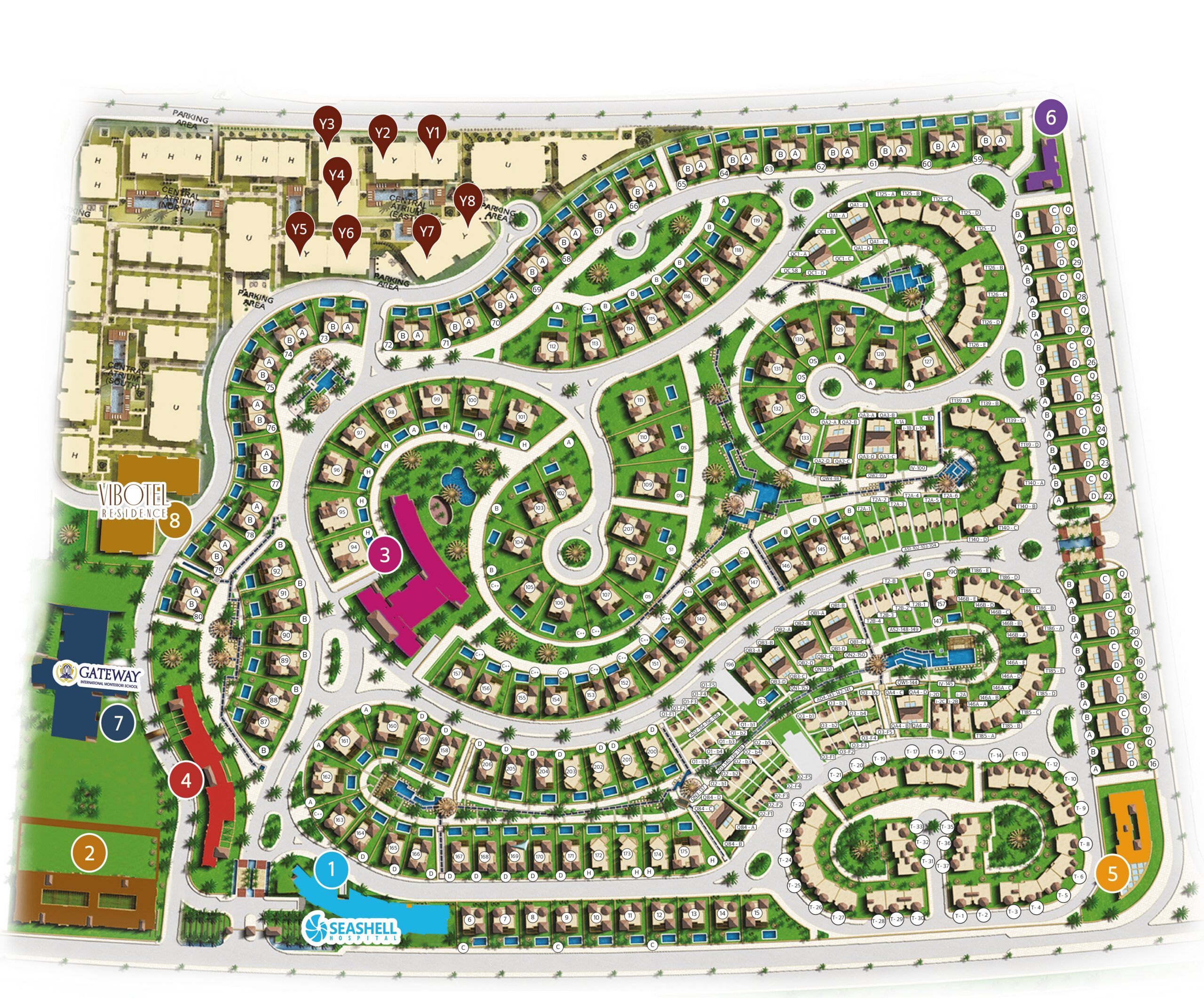 Katameya Gardens الماستر بلان