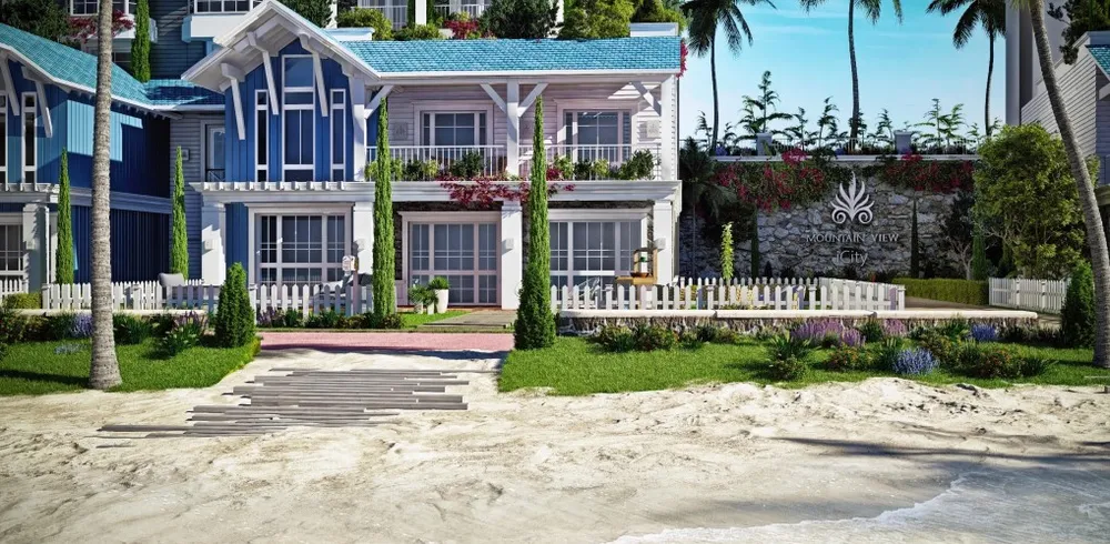 Villa in Lagoon Beach Park Mountain View I City New Cairo