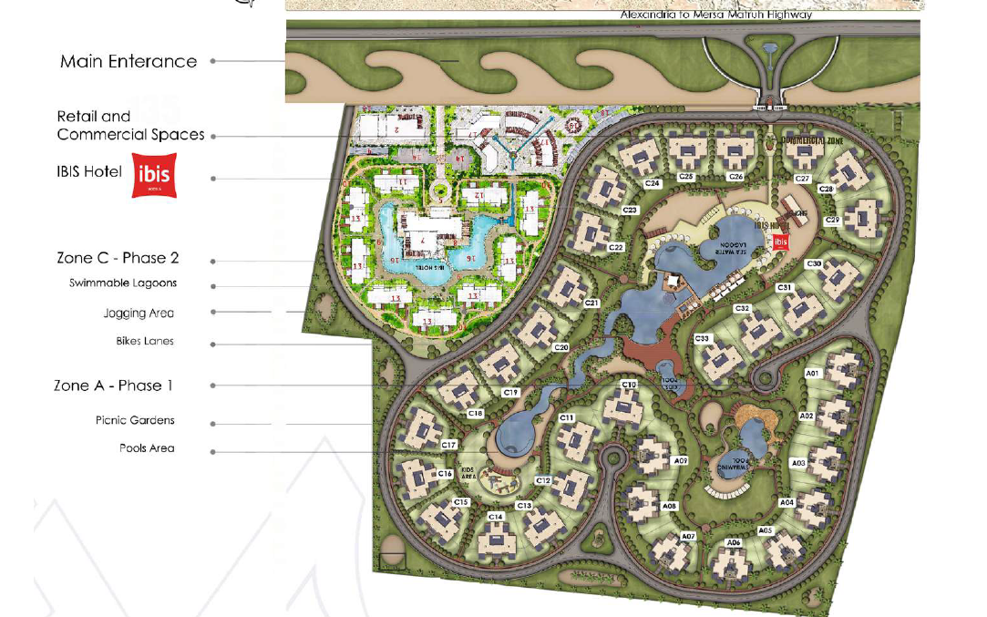 Lagoon New Allamein الماستر بلان