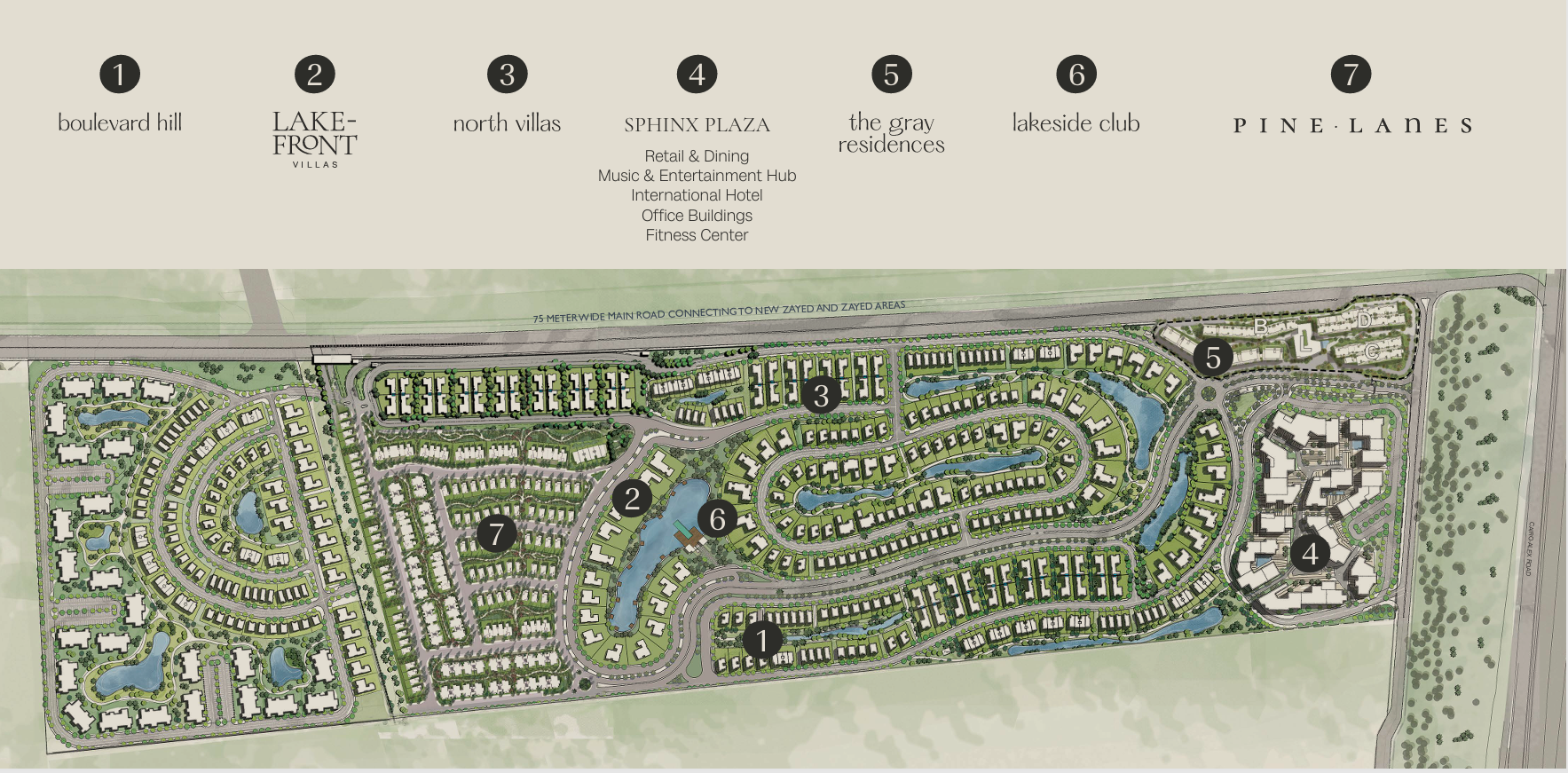 North Villas-Hills Of One master plan