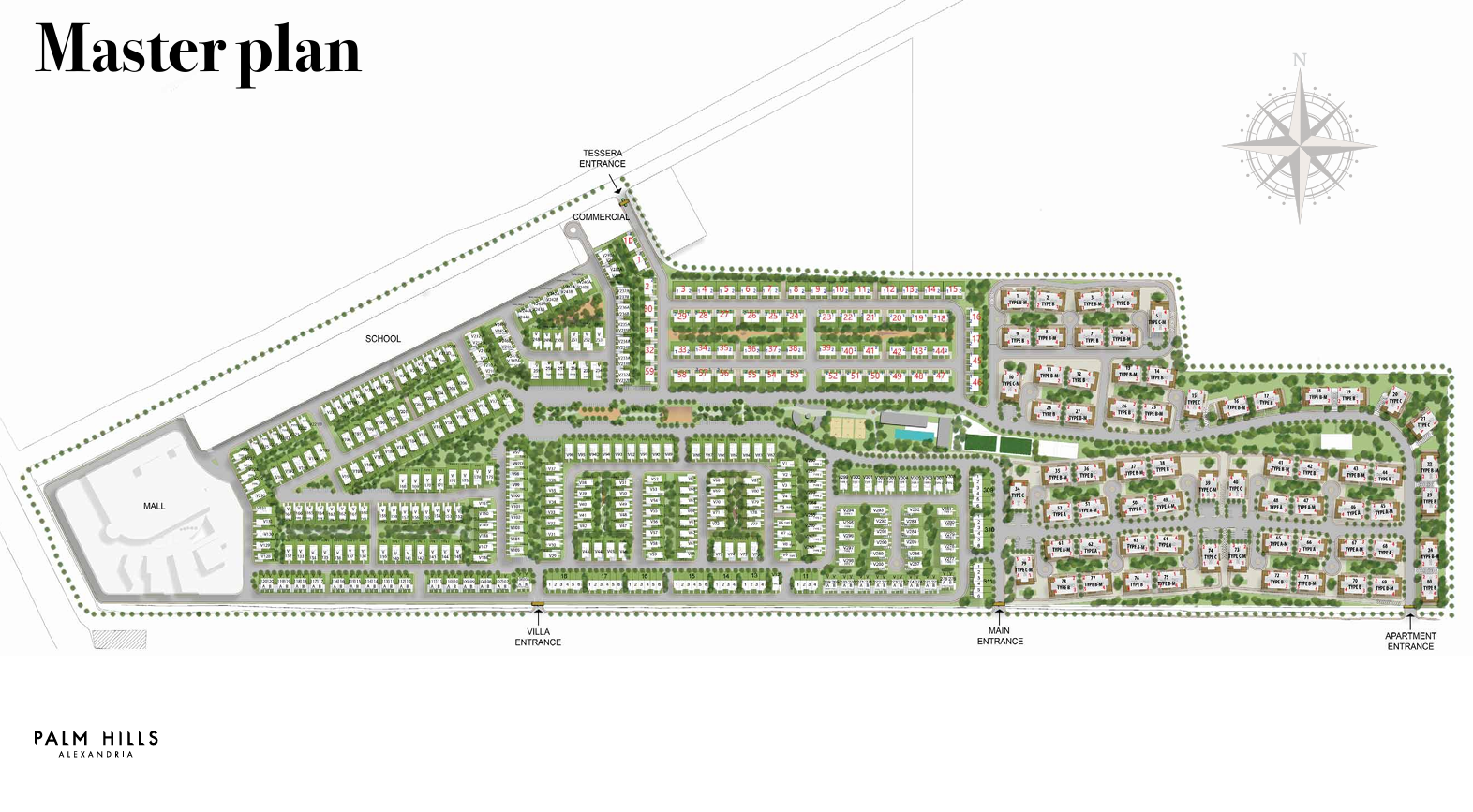 Palm Hills Alexandria الماستر بلان
