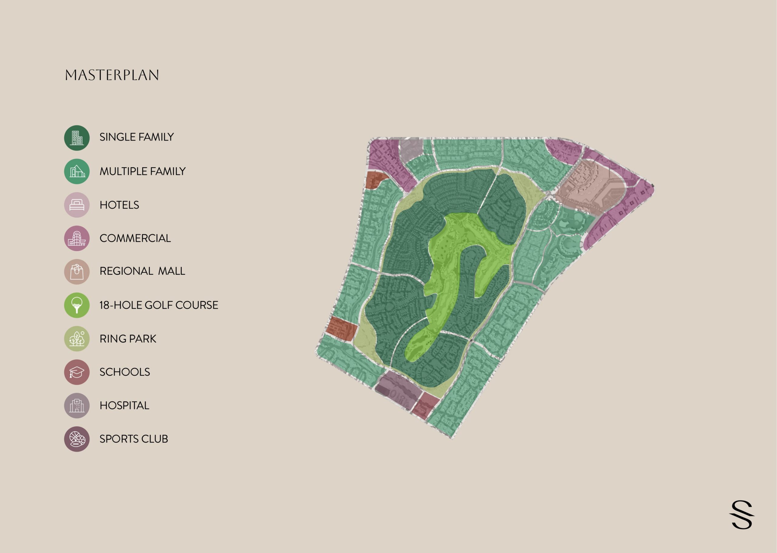 Sapphire Golf Residences الماستر بلان