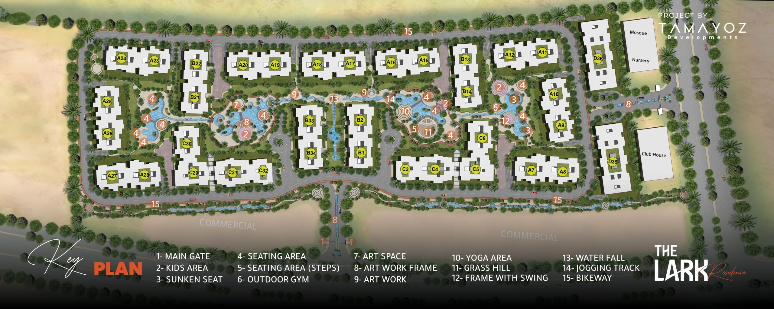 The Lark Residence الماستر بلان