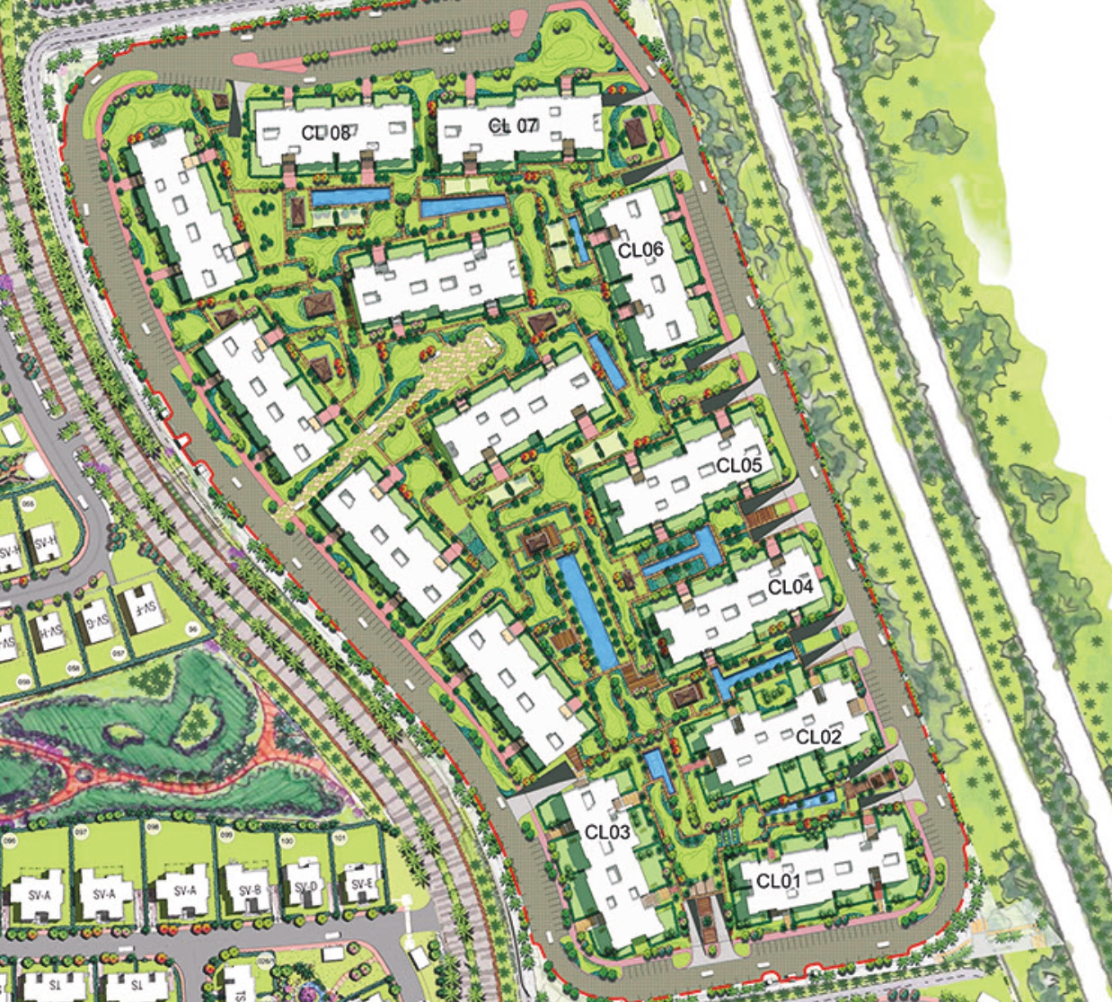 The Phoenix SwanLake Residences الماستر بلان