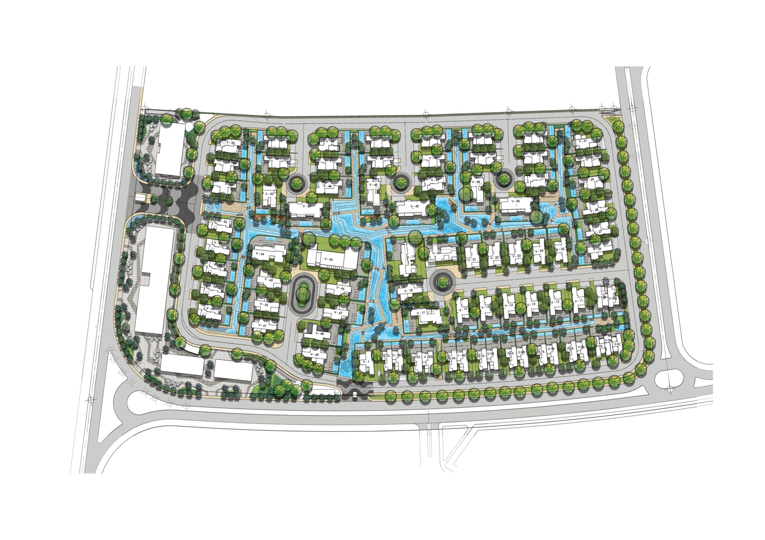The Waterway Villas master plan