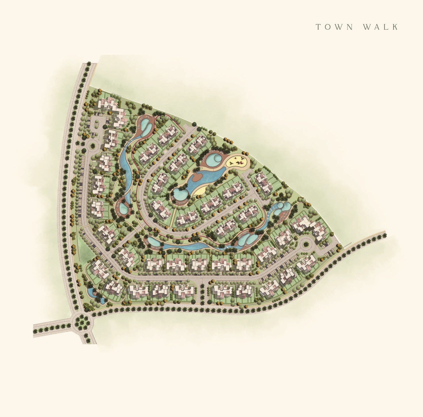 Town Walk الماستر بلان