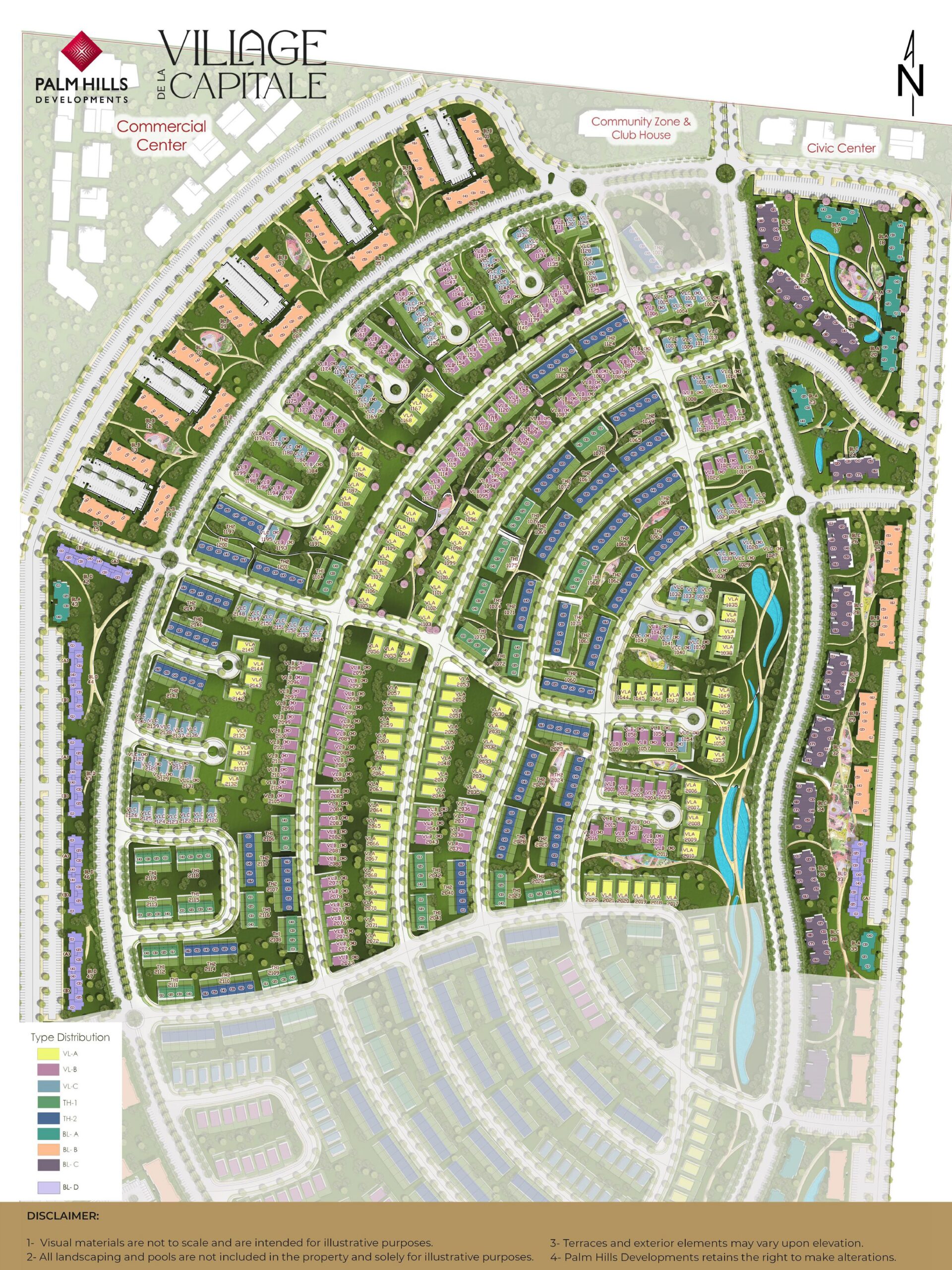 VILLAGE DE LA CAPITALE-Phase 2 الماستر بلان