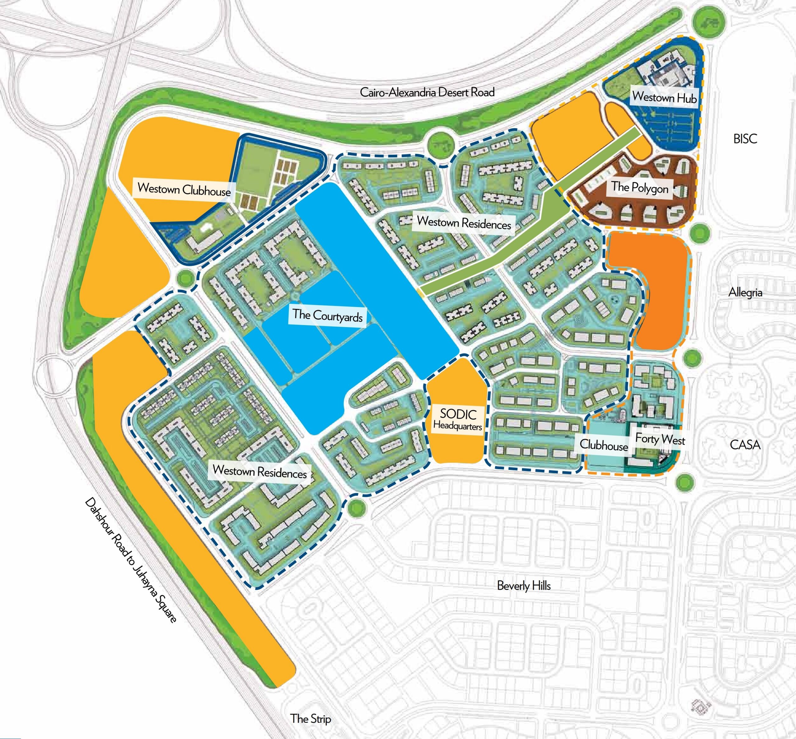 Westown Residences الماستر بلان